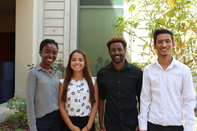 2017 participants, from left to right: Amoge Ezike, Arianna Avellan, Temesgan Fiseha, and Sakar Paudael