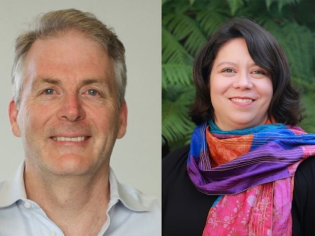 ICB Project Leaders Craig Hawker and Rachel Segalman.